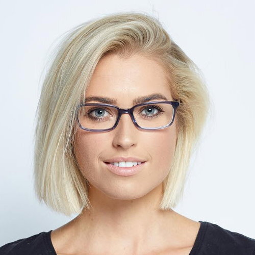 Blue Light Protection Glasses - Harper / Crystal Azure