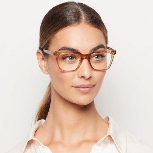 Biodegradable Blue Light Protection Glasses - Billie / Crystal Toffee 