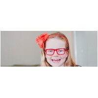 Kids' Blue Light Protection Glasses - Bailey / Crystal Red