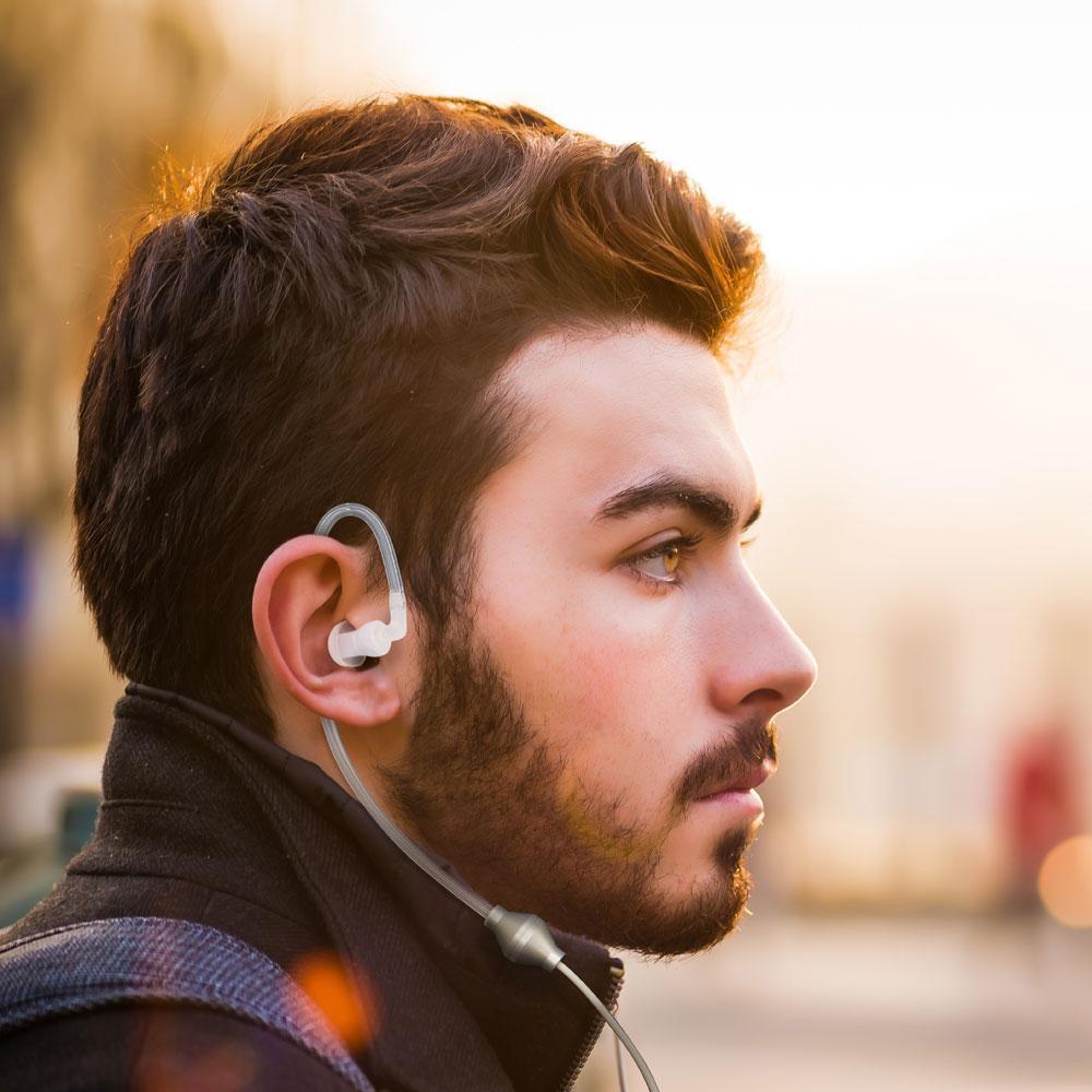 SafeSleeve Airtube Headsets Remove close range EMR exposure with