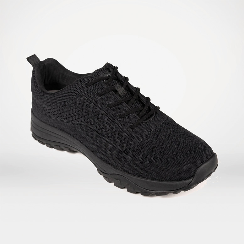 Black Bamboo Knit Grounding Trainers | Earthing Footwear | Harmony 783