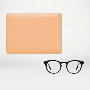 Peach Wavepro Laptop Case & Blue Light Glasses Bundle