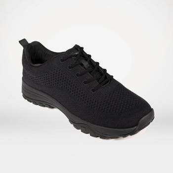 Black Bamboo Knit Grounding Trainers
